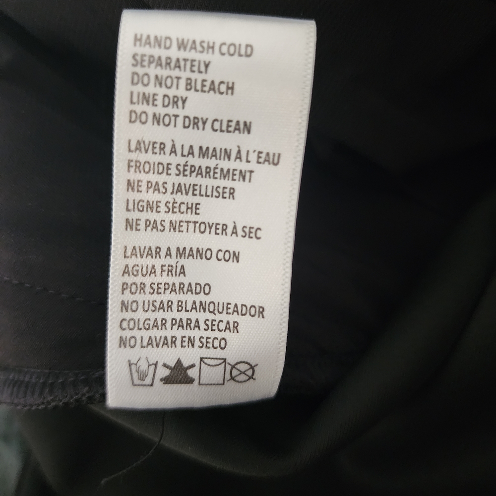 NWT Good American Black "Scuba Knit" Wide Leg Trousers Size 10/30 Style# GKB0006 - Picture 9 of 12